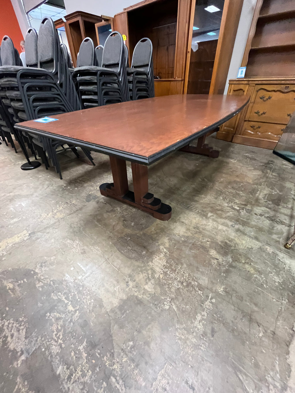 Large Light Brown Dining Table