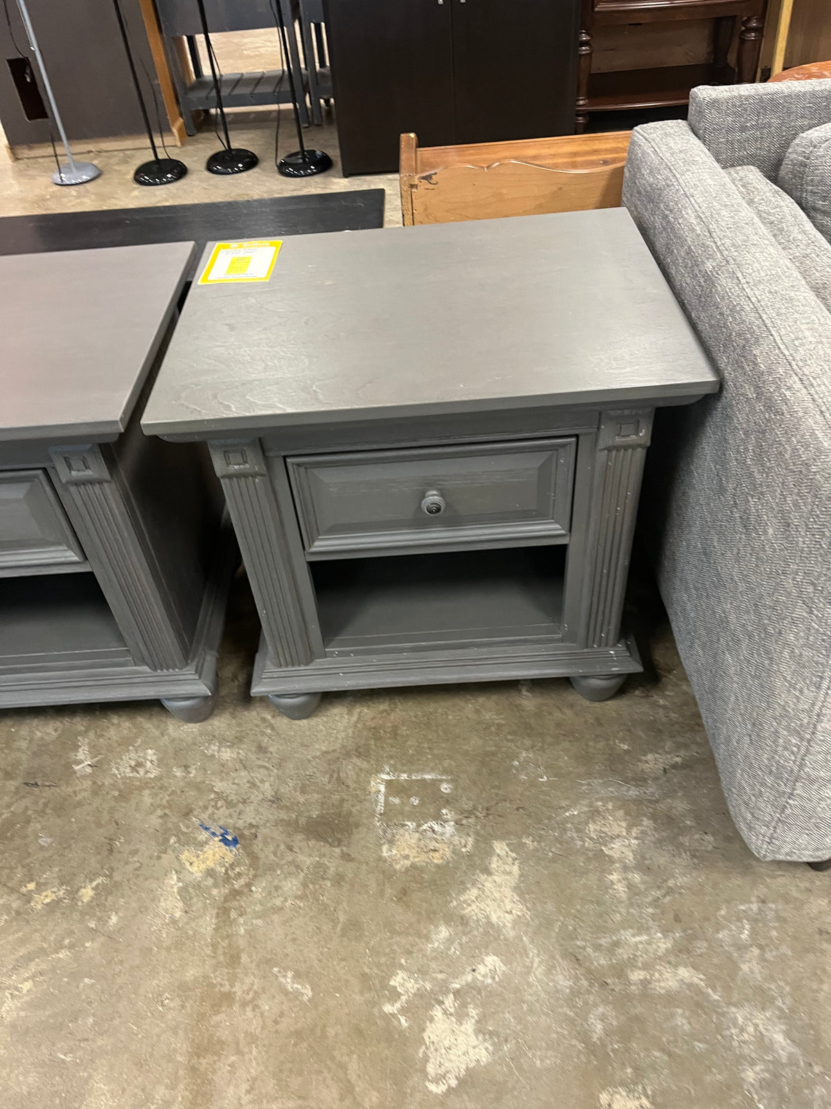 London Lane gray night stand