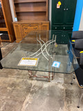 Glass top table