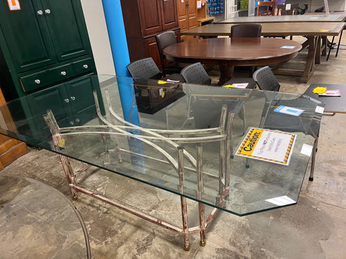 Glass top table