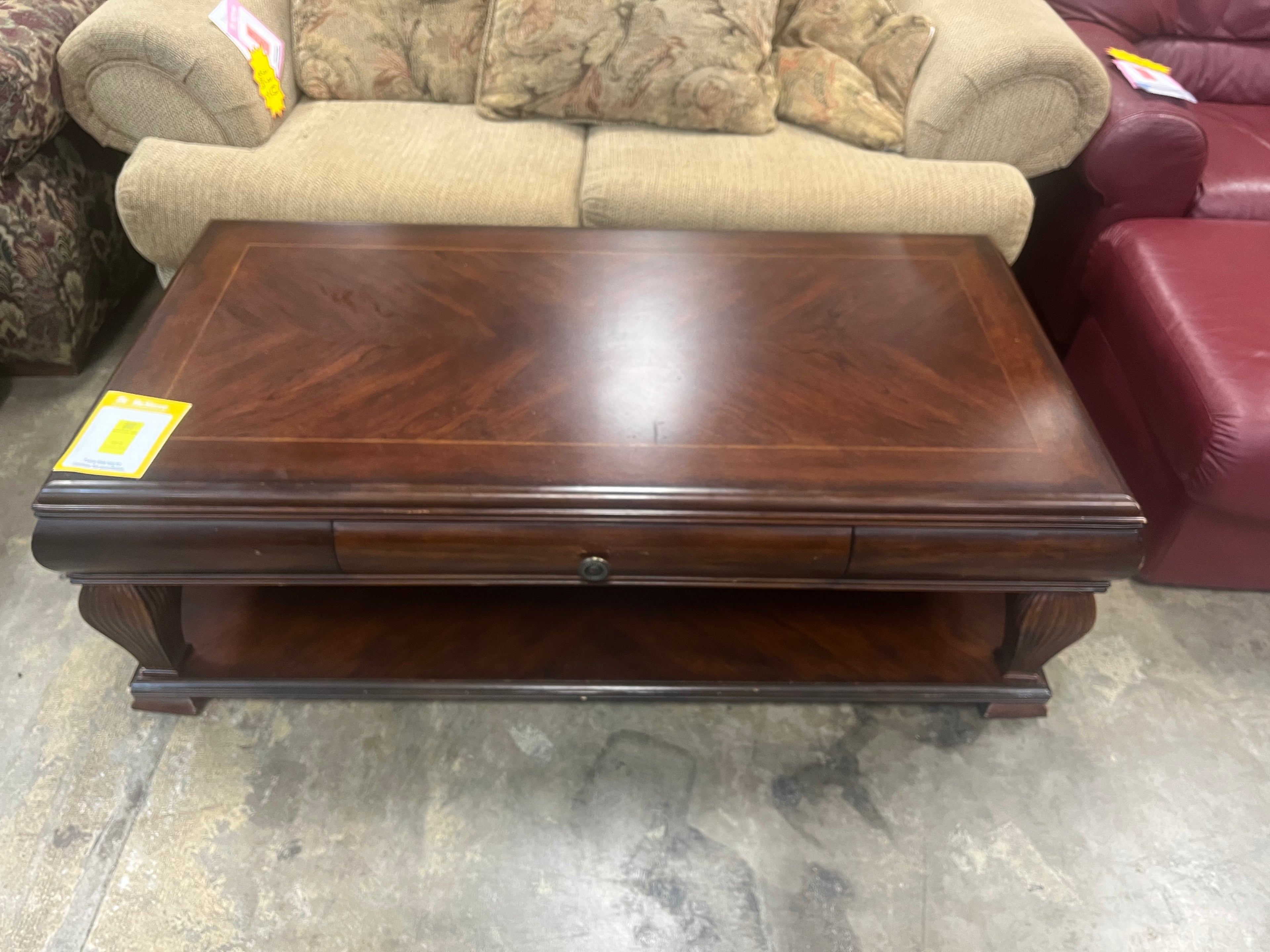 wood coffee table